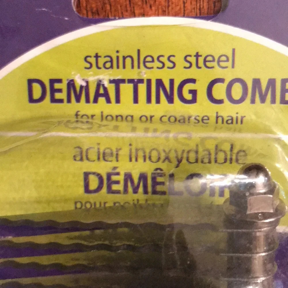 Dematting Comb- Stainless Steel by Safari